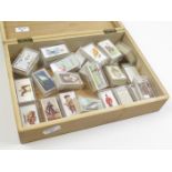 Collection of 23 Players & Wills sets + 1 Churchman set contained within a wooden box, very nice