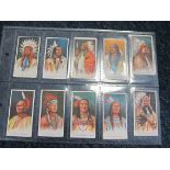 British American Tobacco Co, Types of North America Indians, complete set G - VG cat value £280