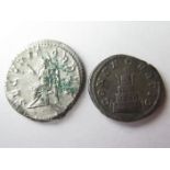Divus Septimius Severus silver denarius, struck by his sons Caracalla and Geta, Rome Mint 211 A.