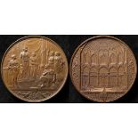 British Commemorative Medallion, bronze d.76mm: Corporation of London Issue: New Council Chamber,