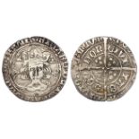 Richard III silver groat of London, reading RICARD, mm. Halved Sun and Rose 1, Spink 2154, smallish,