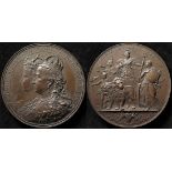 British Commemorative Medallion, bronze d.80mm: Corporation of London Issue: Golden Jubilee of Queen