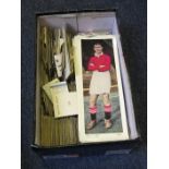 Box containing large quantity of loose cards, all appear to be of higher value, Taddy, etc noted