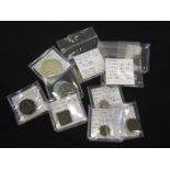 Coins of India in silver and bronze, all with tickets by Dr. Roger Vezin, average VF [12]