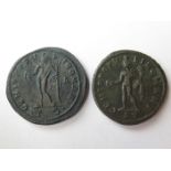 Maximian follis First Reign 286-305A.D., reverse:- Genius, Ticinum Mint 295-299 A.D., no star in