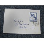 Royal Silver Wedding 1948 FDC on plain envelope, clear postmark