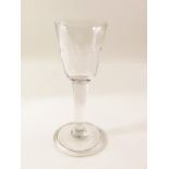 Glass - 18th century Plain Wine Glass (chip in bowl)