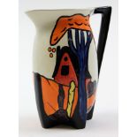 A Lorna Bailey "Chetwynd" Jug standing 19cm and decorated in an art deco style.