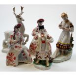 Five early 20th century Russian Porcelain figures.