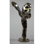 1970's Rolls Royce car mascot "Silver Lady"  silver plated standing 11cm high