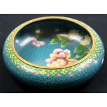 Chinese Cloisonne Bowl decorated with lotus blooms very high quality