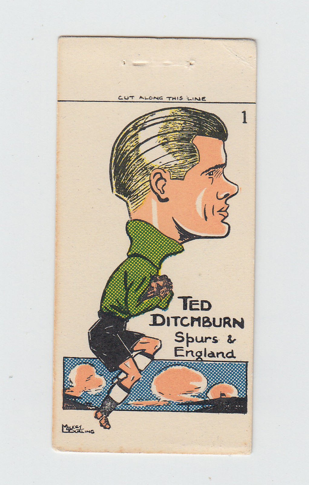 Trade cards, Football, Sunday Empire News, Famous Footballers of Today (Durling) (set, 48 cards,