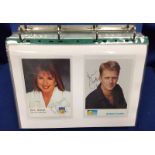 Entertainment autographs, a folder containing a collection of 120+ promotional photos, the