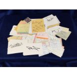 Football Autographs, a collection of approx 200 signatures, 1950's onwards on album pages, cut-