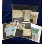 P JONES COLLECTION, Labels, Airmail Etiquettes worldwide on 10 hagners, Airgraph examples (7),