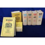 Cricket, John Wisden's Cricketers' Almanacks, 1973-76 (inc), 1976 & 78 & 79, all original publishers