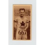 Cigarette cards, Phillip's, Olympic Champions Amsterdam 1928, (set, 36 cards) (mostly gd)