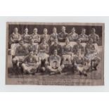 Football Autographs, Birmingham City 1949/50, sepia squad photo signed in blue ink by 15 inc