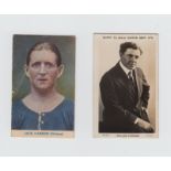 Trade cards, 2 sets, Girl's Mirror, Actors & Actresses, 'MF', (10 cards) (gd) sold with Pals, Famous