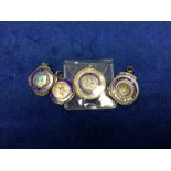 Football medals, 4 non League enamelled Football Medals, all enamelled,  Corinthian Football