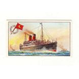 Cigarette cards, Ogden's, Polo Brand, Ships & Their Pennants (set, 36 cards) (1 fair, rest good)