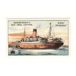 Trade cards, Edmonson's, British Ships (set, 20 cards) (vg)