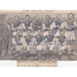 Football Autographs, Aston Villa, b&w team group photo 1949/50 taken from Sport Magazine, boldly