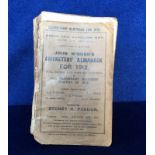 Cricket, John Wisden's Cricketers' Almanack, 1912, original softback edition (some wear, splitting