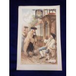 Tobacco issue, a large colour print showing scene outside Pub, advertising Cope's Tobacco artwork by