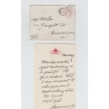 Theatre, Squire Bancroft, a signed letter on Haymarket Theatre paper together with original
