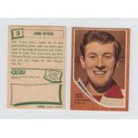 Trade cards, Football, A&BC Gum, Footballers, Quiz, Scottish, 1964 (52/81) (gd/vg)