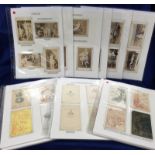 P JONES COLLECTION, Ephemera, a cdv collection on album pages in two red files, showing classical