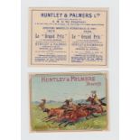 Trade cards, Huntley & Palmers, Hunting, 'P' size, (set, 12 cards) (vg)