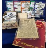 Ephemera, Northamptonshire, a selection of items inc Northampton County Magazine, 35+ issues, 1920'