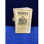 Cricket, John Wisden's Cricketers' Almanack, 1938, original limp cloth edition, name in ink