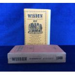 Cricket, John Wisden's Cricketers' Almanack, 1946, original publishers hardbacked edition, brown