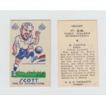 Trade cards, Football, S&B Products, Torry Gillick's Internationals (24/64) (gd/vg)