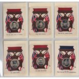 Tobacco silks, Phillip's, Victoria Cross Heroes 2, with flags, 'M' size, (set, 25 silks) (gen gd)