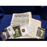 Cricket, selection, later 1890's to late 1940's inc 5 copies of The Field Newspaper 1862