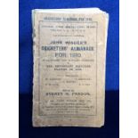 Cricket, John Wisden's Cricketers' Almanack, 1910, original softback edition, (cover detached, worn,