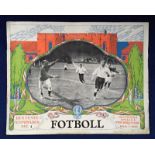 Football programme, Olympics 1912, Stockholm, brochure covering the Football Tournament for the