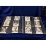 Football Autographs, a fine collection of b&w head and shoulder pictures of Footballers, taken