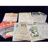 Football programmes, a collection of 15 reserve team programmes 1940/1960's inc Newcastle Res v