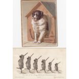 Greetings Cards, a collection of 57 pre-1900, chromo lithographed cards, Christmas & New Year inc