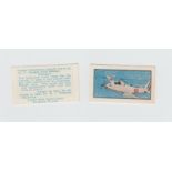 Trade cards, Reddish Maid, Famous International Aircraft, (set, 50 cards) (mostly with light