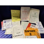 Football programmes, Non-League selection, 1950's onwards, various clubs inc Friendly matches, noted