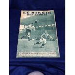 Football, 'Le Miroir Des Sports' magazine, 31 May, 1938 including good coverage from the France v