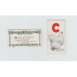 Cigarette cards, Canada, Imperial Tobacco Co, Poultry Alphabet (set, 25 cards) (vg)