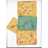 Cricket Autographs, a selection of signatures on album pages and album page extracts, 1954-1956