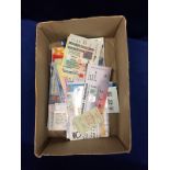 Football tickets, a collection of 140+ match tickets, mostly 1980's onwards including England home